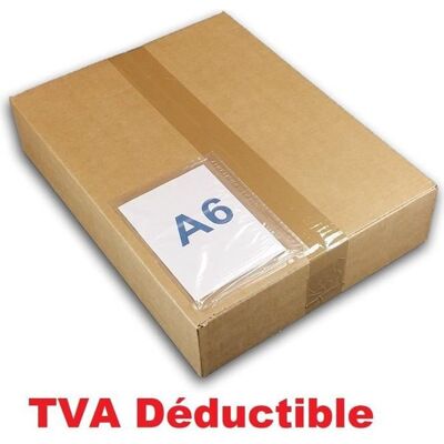 UNIVERS GRAPHIQUE Lot de 100 Pochette A6 porte-documents adhésives transparente - Pochette d’Expédition autocollante pour petit colis 165 x 122 mm - Publicité UNIVERS GRAPHIQUE Lot de 100 Pochette A6 porte-documents adhésives transparente - Pochette d’Expédition autocollante pour petit colis 165 x 122 mm - Publicité