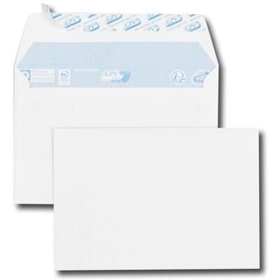 Enveloppes C6 - GPV - 100 unités - 114x162 mm - 75 g/m² - Fermeture sécurisée Blanc - Publicité Enveloppes C6 - GPV - 100 unités - 114x162 mm - 75 g/m² - Fermeture sécurisée Blanc - Publicité