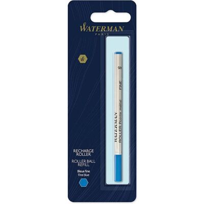 Recharge Roller - WATERMAN - Pointe Fine - Encre Bleue - Blister X 1 - Rechargeable Bleu - Publicité Recharge Roller - WATERMAN - Pointe Fine - Encre Bleue - Blister X 1 - Rechargeable Bleu - Publicité