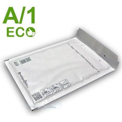 ENVELOPPEBULLE Enveloppes à bulles - ECO - A/1 - 100x165 mm - 200 unités - Protection objets fragiles Blanc - Publicité ENVELOPPEBULLE Enveloppes à bulles - ECO - A/1 - 100x165 mm - 200 unités - Protection objets fragiles Blanc - Publicité