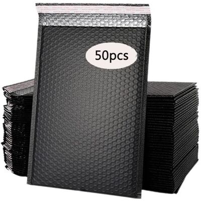WOVTE 50 Enveloppe Bulle Matelassée Pochette Bulle Petite 18x13 cm Enveloppes Bulles pour Emballage Expédition Auto-Scellant - Publicité WOVTE 50 Enveloppe Bulle Matelassée Pochette Bulle Petite 18x13 cm Enveloppes Bulles pour Emballage Expédition Auto-Scellant - Publicité