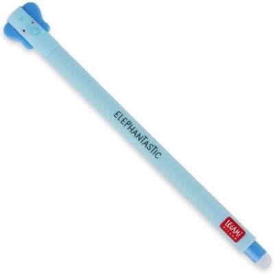Stylo à encre gel effaçable - Legami - Corps déléphant - 07 mm - Encre bleue - Effaçable Bleu - Publicité Stylo à encre gel effaçable - Legami - Corps déléphant - 07 mm - Encre bleue - Effaçable Bleu - Publicité