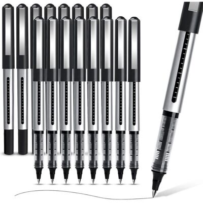 ZENTRONIS Stylos roller à encre noire lot de 16 stylos gel noirs 05 mm séchage rapide idéaux pour la prise de notes les croquis - Publicité ZENTRONIS Stylos roller à encre noire lot de 16 stylos gel noirs 05 mm séchage rapide idéaux pour la prise de notes les croquis - Publicité
