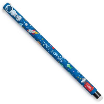 Stylo effaçable - LEGAMI - Espace - Pointe moyenne 07mm - Encre gel noire - Couleur bleu Bleu - Publicité Stylo effaçable - LEGAMI - Espace - Pointe moyenne 07mm - Encre gel noire - Couleur bleu Bleu - Publicité