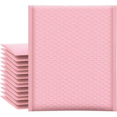 Enveloppes Bulles Matelassées Poly Rose 25 Pièces 216x305 cm Auto-Adhésives Opaques Imperméables Pour Expédition - Publicité Enveloppes Bulles Matelassées Poly Rose 25 Pièces 216x305 cm Auto-Adhésives Opaques Imperméables Pour Expédition - Publicité