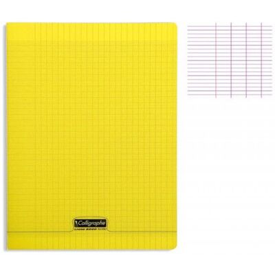 CALLIGRAPHE Cahier couverture polypro piqué 21x297cm 96 p… Jaune - Publicité CALLIGRAPHE Cahier couverture polypro piqué 21x297cm 96 p… Jaune - Publicité