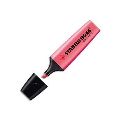 STABILO LOT de 10 Surligneurs pointe biseautée rose BOSS - Publicité STABILO LOT de 10 Surligneurs pointe biseautée rose BOSS - Publicité