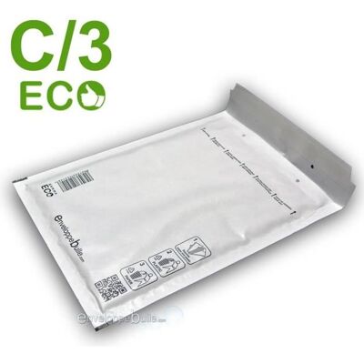 Enveloppes à bulles ECO C/3 ENVELOPPEBULLE - 100 unités - Format 150x220 mm - Fermeture détachable - Publicité Enveloppes à bulles ECO C/3 ENVELOPPEBULLE - 100 unités - Format 150x220 mm - Fermeture détachable - Publicité
