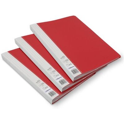WAYTEX Lot de 3 Protège documents Rouge 60 pochettes 120 - 3A Rouge - Publicité WAYTEX Lot de 3 Protège documents Rouge 60 pochettes 120 - 3A Rouge - Publicité