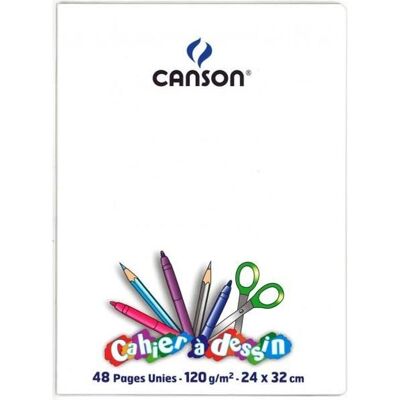 Cahier à dessin - HAMELIN - 24 x 32 cm - 48 pages - Papier 120 g - Dos agrafé - Publicité Cahier à dessin - HAMELIN - 24 x 32 cm - 48 pages - Papier 120 g - Dos agrafé - Publicité