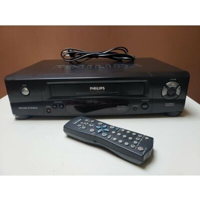 MAGNETOSCOPE PHILIPS VR 510 LECTEUR ENREGISTREUR K7 CASSETTE VIDEO VHS VCR + TEL - Publicité MAGNETOSCOPE PHILIPS VR 510 LECTEUR ENREGISTREUR K7 CASSETTE VIDEO VHS VCR + TEL - Publicité