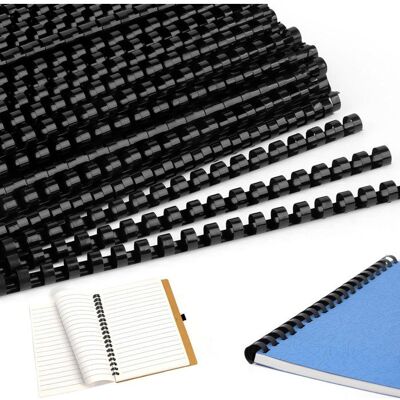 Lot de 80 Peignes de Reliure en Plastique 21 Anneaux 20-90 Feuilles 6 mm 8 mm 10 mm 12 mm Taille du mélange Noir A4 Noir - Publicité Lot de 80 Peignes de Reliure en Plastique 21 Anneaux 20-90 Feuilles 6 mm 8 mm 10 mm 12 mm Taille du mélange Noir A4 Noir - Publicité