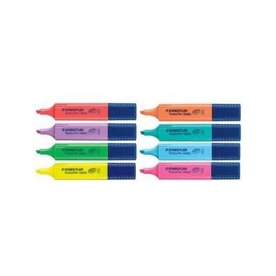 Surligneur - STAEDTLER - textsurfer classic - Bleu - Pointe biseautée - Largeur 10-50 mm Bleu - Publicité Surligneur - STAEDTLER - textsurfer classic - Bleu - Pointe biseautée - Largeur 10-50 mm Bleu - Publicité