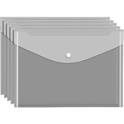 AUCUNELY Lot de 5 chemises transparentes pour documents format A4 classification des papiers dessai sac de rangement étanche Étiquette - Publicité AUCUNELY Lot de 5 chemises transparentes pour documents format A4 classification des papiers dessai sac de rangement étanche Étiquette - Publicité