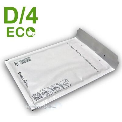 Enveloppes à bulles ECO D/4 - ENVELOPPEBULLE - 100 enveloppes - Blanc - Publicité Enveloppes à bulles ECO D/4 - ENVELOPPEBULLE - 100 enveloppes - Blanc - Publicité