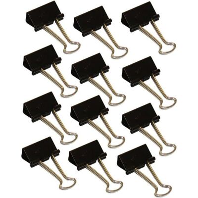 Trombone - attache - elastique - pince Wedo - 6421425 - 0642141909 Carton de 12 Pince a documents 25 mm Couleurs Assorties Noir - Publicité Trombone - attache - elastique - pince Wedo - 6421425 - 0642141909 Carton de 12 Pince a documents 25 mm Couleurs Assorties Noir - Publicité