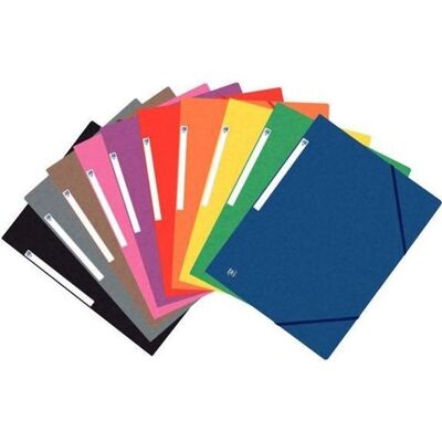 Chemises - OXFORD - TOP FILE+ - Paquet de 10 - 3 rabats - Carte lustrée - A4 - Publicité Chemises - OXFORD - TOP FILE+ - Paquet de 10 - 3 rabats - Carte lustrée - A4 - Publicité