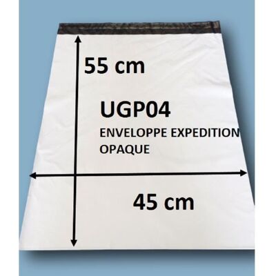 UNIVERS GRAPHIQUE 10 Enveloppes plastique blanches opaques 450 x 550 mm pochettes dexpédition 45x55 cm 60 microns 32gr - Publicité UNIVERS GRAPHIQUE 10 Enveloppes plastique blanches opaques 450 x 550 mm pochettes dexpédition 45x55 cm 60 microns 32gr - Publicité