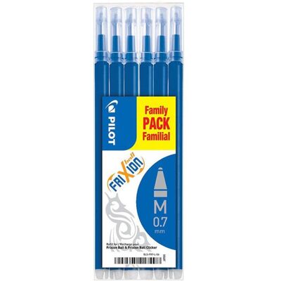 Recharge Roller - PILOT - FRIXION BALL BLS-FR7 - Couleur Bleu - Pointe Moyenne - Effaçable Bleu - Publicité Recharge Roller - PILOT - FRIXION BALL BLS-FR7 - Couleur Bleu - Pointe Moyenne - Effaçable Bleu - Publicité
