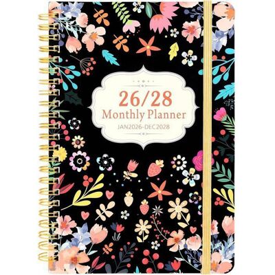 ODIPIE Carnet - Agenda mensuel 2026-2028 - Calendrier intégré - Janvier 2026 à décembre 2028 - 64 pages - Reliure double - Agenda - SANPIE Noir - Publicité ODIPIE Carnet - Agenda mensuel 2026-2028 - Calendrier intégré - Janvier 2026 à décembre 2028 - 64 pages - Reliure double - Agenda - SANPIE Noir - Publicité