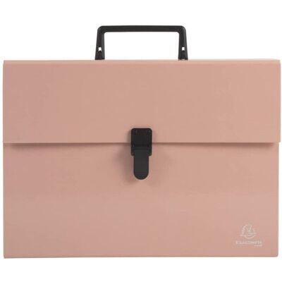 Valisette - Trieur - 18 compartiments - 32 x 24 cm - A4 - Rose corail - Exacompta Rose - Publicité Valisette - Trieur - 18 compartiments - 32 x 24 cm - A4 - Rose corail - Exacompta Rose - Publicité