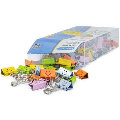 RAPESCO - Boîte 80 pinces 19 mm assorties - maintien sans trace retrait facile - Publicité RAPESCO - Boîte 80 pinces 19 mm assorties - maintien sans trace retrait facile - Publicité