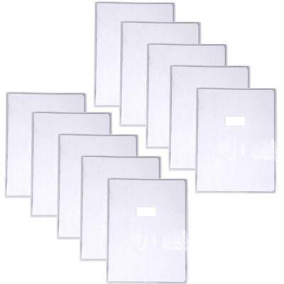CALLIGRAPHE Lot de 10 Protège-cahiers Cristal Luxe 22/100ème 24x32 transparent Incolore - Publicité CALLIGRAPHE Lot de 10 Protège-cahiers Cristal Luxe 22/100ème 24x32 transparent Incolore - Publicité