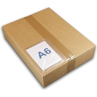 UNIVERS GRAPHIQUE Lot de 50 Pochette A6 porte-documents adhésives transparente - Pochette d’Expédition autocollante pour petit colis 165 x 122 mm (A4 - Publicité UNIVERS GRAPHIQUE Lot de 50 Pochette A6 porte-documents adhésives transparente - Pochette d’Expédition autocollante pour petit colis 165 x 122 mm (A4 - Publicité