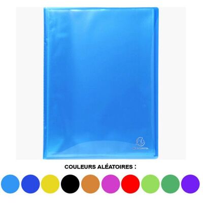 Porte-vues - Lutin - 160 vues - Polypro semi-rigide - A4 - Couleurs assorties - Exacompta Noir - Publicité Porte-vues - Lutin - 160 vues - Polypro semi-rigide - A4 - Couleurs assorties - Exacompta Noir - Publicité