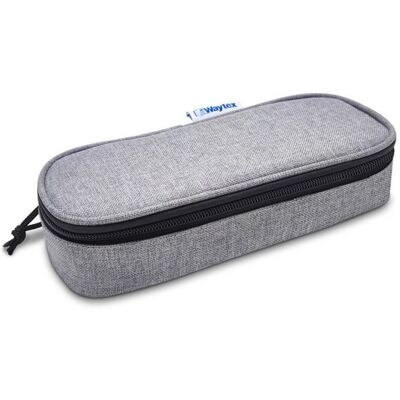 Trousse scolaire - Waytex - 931161 - Semi-rigide - Grande contenance - Gris chiné Gris - Publicité Trousse scolaire - Waytex - 931161 - Semi-rigide - Grande contenance - Gris chiné Gris - Publicité