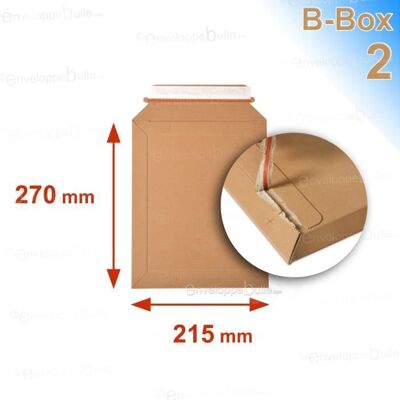 Enveloppes carton - Enveloppebulle - Lot de 10 - Marron - 215x270 mm - 450 g/m² - Publicité Enveloppes carton - Enveloppebulle - Lot de 10 - Marron - 215x270 mm - 450 g/m² - Publicité