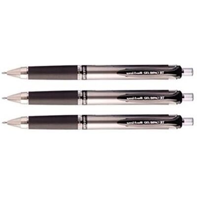 UNI-BALL Lot de 3 Rollers encre gel Impact Signo Broad UMN152/10S auto rétractable grip pointe large 1mm noir Noir - Publicité UNI-BALL Lot de 3 Rollers encre gel Impact Signo Broad UMN152/10S auto rétractable grip pointe large 1mm noir Noir - Publicité