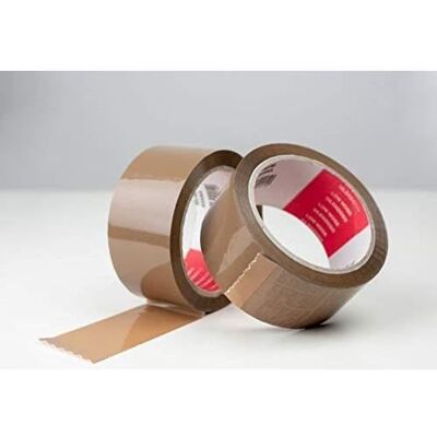 Lot de 6 Rouleaux Adhésif Scotch Emballage Carton Déménagement Marron Résistant Robuste Colis Solide Marron - Publicité Lot de 6 Rouleaux Adhésif Scotch Emballage Carton Déménagement Marron Résistant Robuste Colis Solide Marron - Publicité