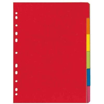 Herlitz Intercalaire en carton uni A4 coloré de 6 pi Bleu - Publicité Herlitz Intercalaire en carton uni A4 coloré de 6 pi Bleu - Publicité