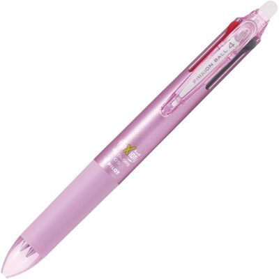 Stylo à bille - PILOT - Frixion Ball 4 (LKFB-80EF-P) - 4 couleurs - Pointe 05 mm fine - Effaçable rechargeable Rose - Publicité Stylo à bille - PILOT - Frixion Ball 4 (LKFB-80EF-P) - 4 couleurs - Pointe 05 mm fine - Effaçable rechargeable Rose - Publicité