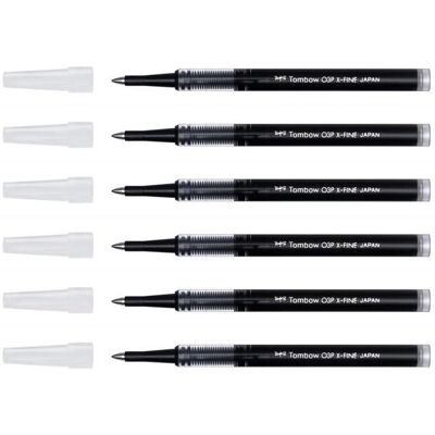TOMBOW Lot de 6 Recharges Mine pour Roller Pointe Fine 05 - Trait 03mm Noir - Publicité TOMBOW Lot de 6 Recharges Mine pour Roller Pointe Fine 05 - Trait 03mm Noir - Publicité