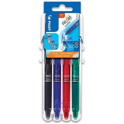 Etui De 4 Stylos Frixion Clickers - Assortiment - Pointe Moyenne 0.7Mm - Pilot - Publicité Etui De 4 Stylos Frixion Clickers - Assortiment - Pointe Moyenne 0.7Mm - Pilot - Publicité