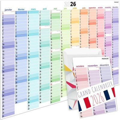 100DRINE 100 DRINE Grand Calendrier Mural 2026 en FrançaisFériés Nationaux-Calendrier 2026 Grand Format XXL A1 84 x 60 cm. Planificateur Familial - Publicité 100DRINE 100 DRINE Grand Calendrier Mural 2026 en FrançaisFériés Nationaux-Calendrier 2026 Grand Format XXL A1 84 x 60 cm. Planificateur Familial - Publicité