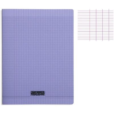 Cahier piqué - CLAIREFONTAINE - 8000 POLYPRO - Violet - 24x32cm - 192 pages - 90g/m² Violet - Publicité Cahier piqué - CLAIREFONTAINE - 8000 POLYPRO - Violet - 24x32cm - 192 pages - 90g/m² Violet - Publicité