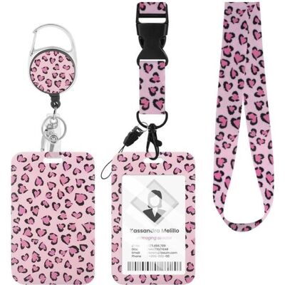 HANLIN Porte-Cartes Badge DIdentification Cordon Détachable avec Clip Rétractable pour Porte-CléS Cartes de Visite Cartes de Porte BADGES - Publicité HANLIN Porte-Cartes Badge DIdentification Cordon Détachable avec Clip Rétractable pour Porte-CléS Cartes de Visite Cartes de Porte BADGES - Publicité