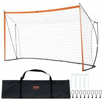 VEVOR But de football 1828x3657 mm cage de football pour enfants filet de football avec sac de transport structure en acier et fibre - Publicité VEVOR But de football 1828x3657 mm cage de football pour enfants filet de football avec sac de transport structure en acier et fibre - Publicité