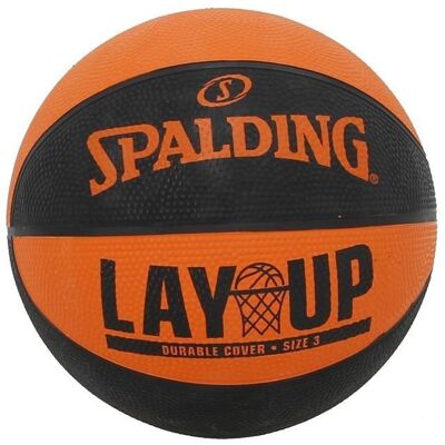 Ballon de basket Layup tf-50 sz3 rubber basketball - Spalding Orange - Publicité Ballon de basket Layup tf-50 sz3 rubber basketball - Spalding Orange - Publicité