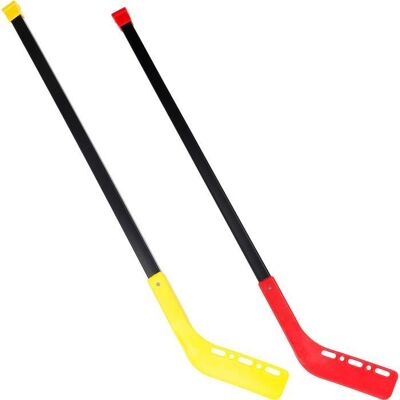Buffalo Crosse de hockey Street x2 rouge / jaune Marron - Publicité Buffalo Crosse de hockey Street x2 rouge / jaune Marron - Publicité