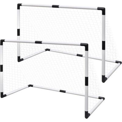 Set de but de football mini vidaXL - 2 pièces pour enfants - Publicité Set de but de football mini vidaXL - 2 pièces pour enfants - Publicité