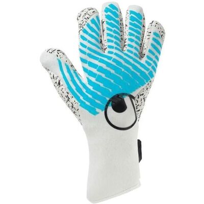 Gants de gardien Uhlsport FM Cybertec Supergrip+ Finger - blanc/cyber bleu/noir - Publicité Gants de gardien Uhlsport FM Cybertec Supergrip+ Finger - blanc/cyber bleu/noir - Publicité
