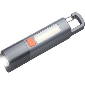 QUMOX Lampe de Poche LED Puissante Lampe Torche Rechargeable 100 000 Lumens 3 Modes Déclairage Zoomable Lumière COB Gris - Publicité QUMOX Lampe de Poche LED Puissante Lampe Torche Rechargeable 100 000 Lumens 3 Modes Déclairage Zoomable Lumière COB Gris - Publicité