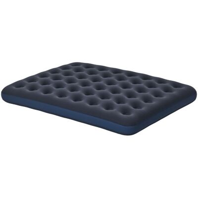 Matelas gonflable Outsunny 2 personnes matelas pneumatique avec pompe à main intégrée surface floquée - 203L x 152l x 22H cm bleu Bleu - Publicité Matelas gonflable Outsunny 2 personnes matelas pneumatique avec pompe à main intégrée surface floquée - 203L x 152l x 22H cm bleu Bleu - Publicité