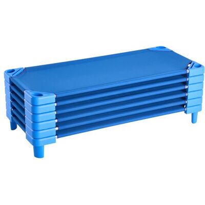 Lit de Sieste Empilable pour Enfant-VEVOR-6 pcs-Lit de Couchage Portable pour Tout-petits 130 x 57 cm-pour Dormir se Reposer Bleu - Publicité Lit de Sieste Empilable pour Enfant-VEVOR-6 pcs-Lit de Couchage Portable pour Tout-petits 130 x 57 cm-pour Dormir se Reposer Bleu - Publicité