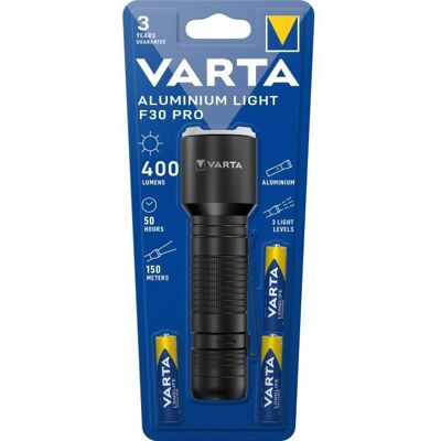 Varta F30 Pro Lampe de Poche LED Noire - Lampe - Publicité Varta F30 Pro Lampe de Poche LED Noire - Lampe - Publicité