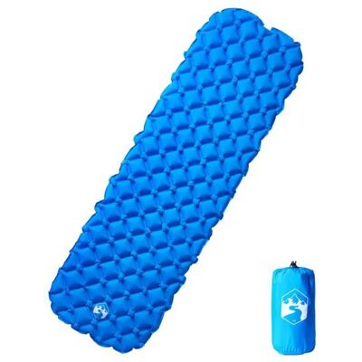 vidaXL Matelas de camping gonflable bleu 190x58x6 cm - Publicité vidaXL Matelas de camping gonflable bleu 190x58x6 cm - Publicité